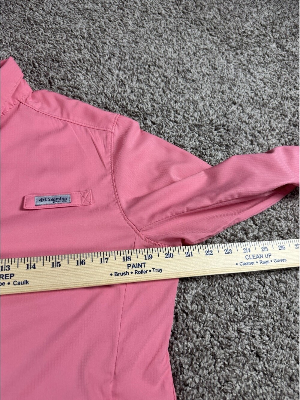 Columbia PFG Tamiami Womens Medium Pink  Fishing Shirt Vented Long Sleeve - Picture 5 of 9